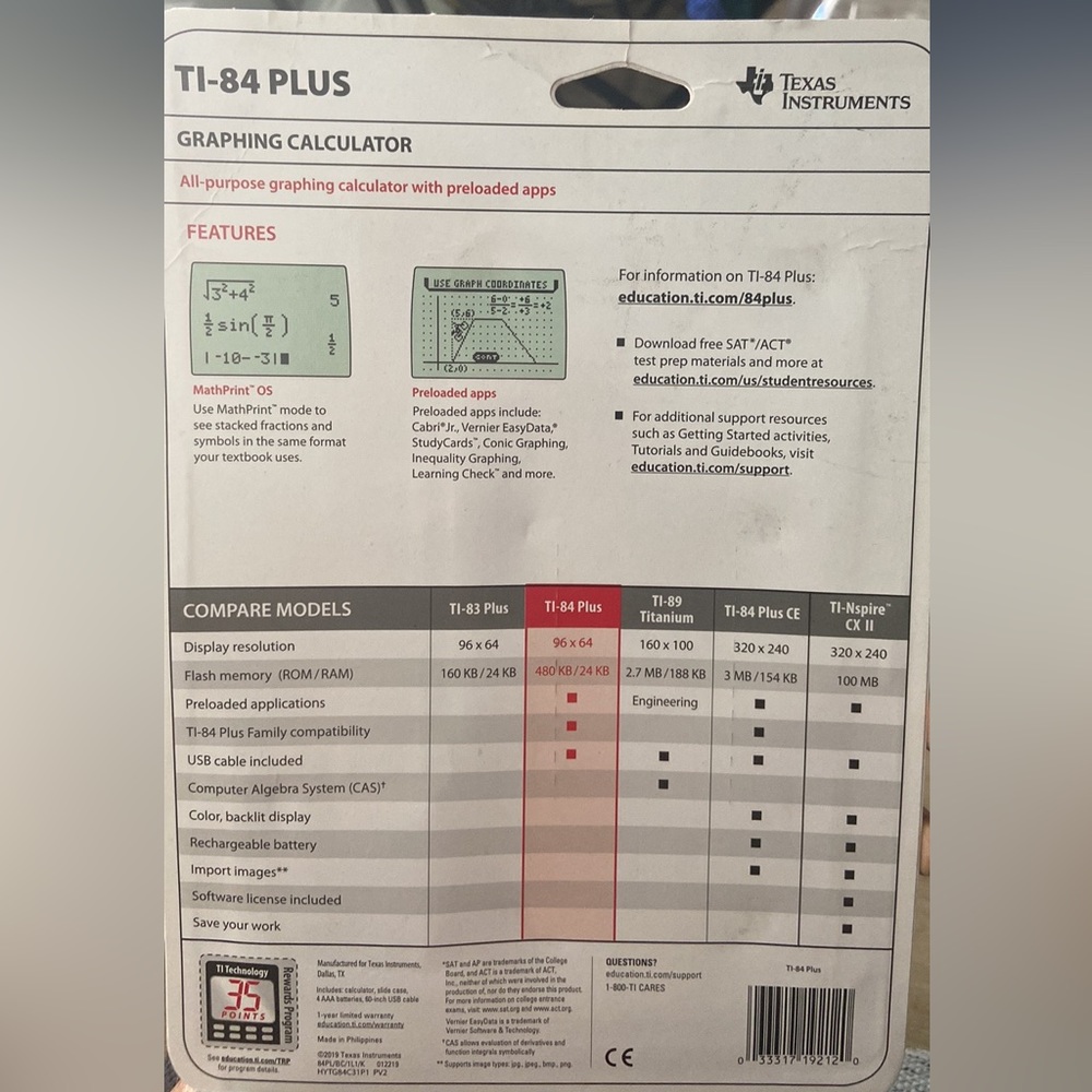 Texas Instruments TI-84 plus - Picture 6 of 9